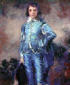 Copy of Gainsborough's Blue Boy. Size: 68x48mm